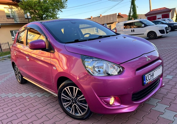 Mitsubishi Space Star cena 23900 przebieg: 98457, rok produkcji 2014 z Trzebiatów małe 631